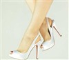 Drop shipping Christian Louboutin Pure white Wedding sexy high heel shoes