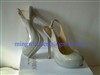 YSL Tribute slingback with dove grey color 