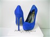 YSL tribute pump with blue suede