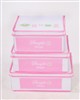 printing pink polyester storage box