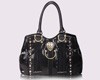 GUCCI black snakeskin vein bag 207301