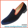 hot selling elegance blue velvet loafers for men suppliers in China